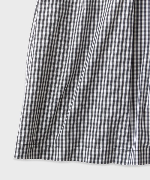 LE CIEL BLEU（ルシェルブルー）の「LE CIEL BLEU/ルシェルブルー Gingham Check Round Form Dress ギンガムチェックラウンドフォームドレス（ドレス・レディース・ブラック・38/36）」の7枚目の写真