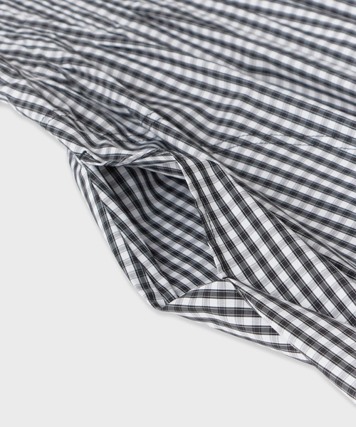 LE CIEL BLEU（ルシェルブルー）の「LE CIEL BLEU/ルシェルブルー Gingham Check Round Form Dress ギンガムチェックラウンドフォームドレス（ドレス・レディース・ブラック・38/36）」の6枚目の写真