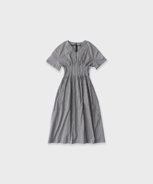 LE CIEL BLEU（ルシェルブルー）の「LE CIEL BLEU/ルシェルブルー Gingham Check Round Form Dress ギンガムチェックラウンドフォームドレス（ドレス・レディース・ブラック・38/36）」の12枚目の写真