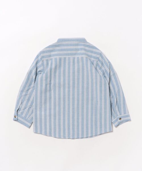 Catchup（ケチャップ）の「【Catchup】コットンストライプシャツ（シャツ/ブラウス・キッズ・ブルー/グリーン/ベージュ・120㎝/130㎝/150cm/90㎝/100㎝/110㎝/140㎝）」の17枚目の写真