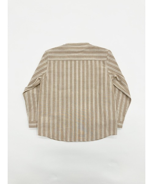 Catchup（ケチャップ）の「【Catchup】コットンストライプシャツ（シャツ/ブラウス・キッズ・ブルー/グリーン/ベージュ・120㎝/130㎝/150cm/90㎝/100㎝/110㎝/140㎝）」の15枚目の写真