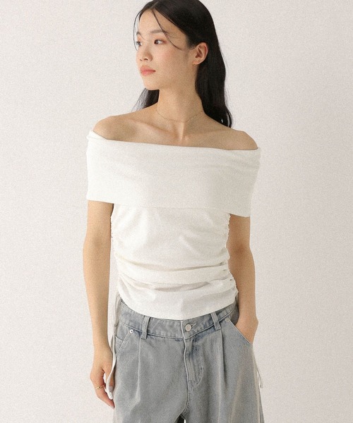 Heather(ヘザー)の「サイドドロストカットTEE 497305(Tシャツ/カットソー・レディース・ホワイト/ブラック/グレー・FREE)」の15枚目の写真