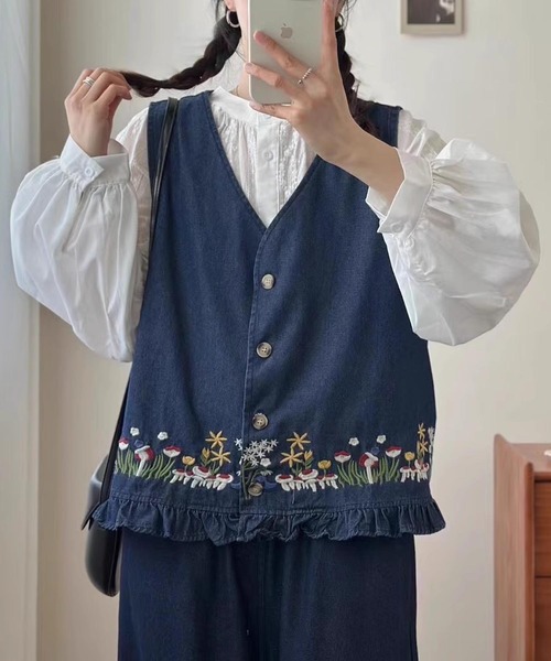 デニムベスト　HOUGA デニムベスト HOUGA