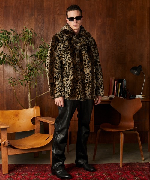 Schott/ショット/LEOPARD FUR PEACOAT/レオパード ファー