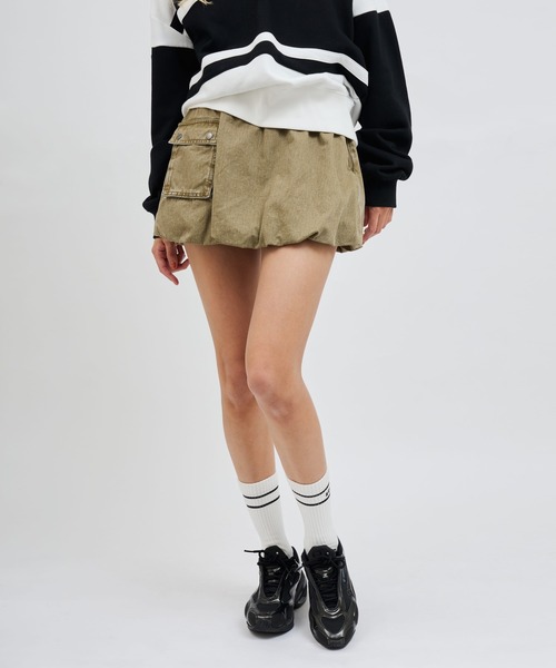 atmos pink（アトモスピンク）の「atmos pink Balloon Mini Skirt / アトモス ピンク バルーン ミニ スカート（スカート・レディース・ブラウン/ピンク/グレー・S/M）」の8枚目の写真