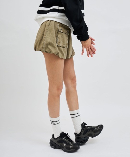 atmos pink（アトモスピンク）の「atmos pink Balloon Mini Skirt / アトモス ピンク バルーン ミニ スカート（スカート・レディース・ブラウン/ピンク/グレー・S/M）」の9枚目の写真