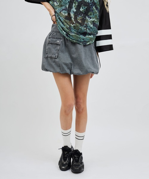 atmos pink（アトモスピンク）の「atmos pink Balloon Mini Skirt / アトモス ピンク バルーン ミニ スカート（スカート・レディース・ブラウン/ピンク/グレー・S/M）」の16枚目の写真