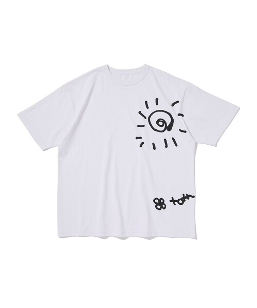 BEAMS T（ビームスティー）の「Kazuma Ogata × し / Sunday Sculpture T-shirt（Tシャツ/カットソー・メンズ・ホワイト・L/M/S/XL）」の2枚目の写真