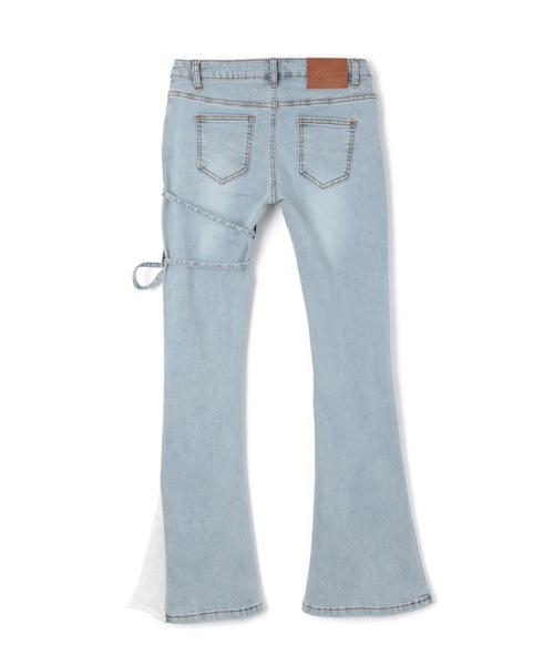 M DOLLY(エムドリー)の「*M DOLLY original* switching lace flare denim pants/スイッチングレースフレアデニムパンツ(デニムパンツ・レディース・ライトブルー・XS/S/M)」の16枚目の写真