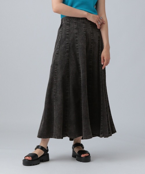 LEPSIM（レプシィム）の「14パネルデニムスカート　290493（スカート・レディース・チャコールグレー/ネイビー・FREE）」の13枚目の写真