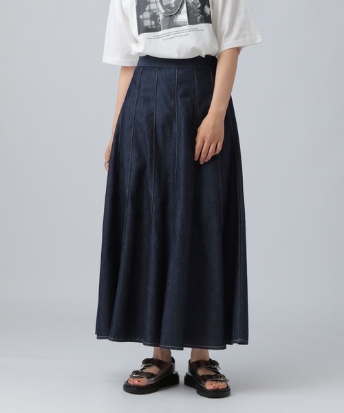LEPSIM（レプシィム）の「14パネルデニムスカート　290493（スカート・レディース・チャコールグレー/ネイビー・FREE）」の19枚目の写真