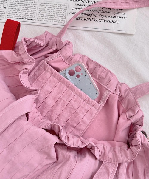 VIBGYOR(ヴィブジョー)の「Mignonjour/ストライプ巾着トートバッグ M2774(トートバッグ・レディース・レッド/ピンク/ベージュ/ブルー/アイボリー・FREE)」の17枚目の写真