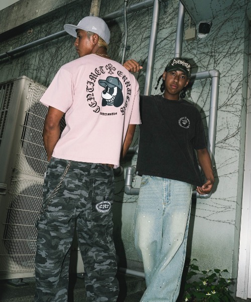 centimeter(センチメーター)の「Cross ruler powder tee(Tシャツ/カットソー・メンズ・ピンク/スミクロ・X-LARGE/LARGE/MEDIUM)」の4枚目の写真
