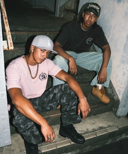 centimeter(センチメーター)の「Cross ruler powder tee(Tシャツ/カットソー・メンズ・ピンク/スミクロ・X-LARGE/LARGE/MEDIUM)」の5枚目の写真