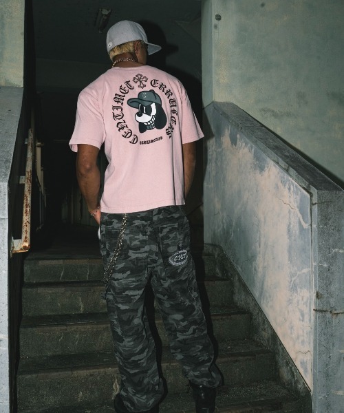 centimeter(センチメーター)の「Cross ruler powder tee(Tシャツ/カットソー・メンズ・ピンク/スミクロ・X-LARGE/LARGE/MEDIUM)」の9枚目の写真