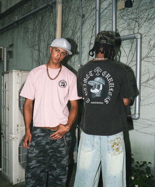 centimeter(センチメーター)の「Cross ruler powder tee(Tシャツ/カットソー・メンズ・ピンク/スミクロ・X-LARGE/LARGE/MEDIUM)」の12枚目の写真