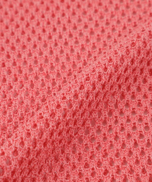 MACKINTOSH PHILOSOPHY（ﾏｯｷﾝﾄｯｼｭ ﾌｨﾛｿﾌｨｰ）の「メッシュニットベスト（ベスト・レディース・ダークネイビー/オフホワイト/レッド・38）」の10枚目の写真