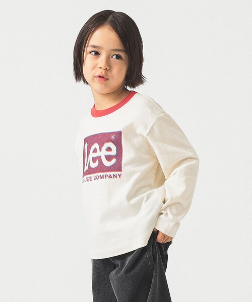 B:MING by BEAMS（ビーミングバイビームス）の「【別注】Lee / リンガー ロングスリーブ Tシャツ 2025FW（110～150cm）（Tシャツ/カットソー・キッズ・ホワイト系その他5/イエロー・120/110/150/140/130）」の2枚目の写真