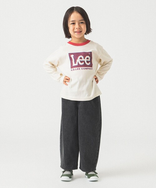 B:MING by BEAMS（ビーミングバイビームス）の「【別注】Lee / リンガー ロングスリーブ Tシャツ 2025FW（110～150cm）（Tシャツ/カットソー・キッズ・ホワイト系その他5/イエロー・120/110/150/140/130）」の8枚目の写真