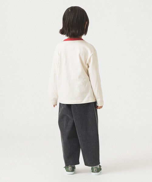 B:MING by BEAMS（ビーミングバイビームス）の「【別注】Lee / リンガー ロングスリーブ Tシャツ 2025FW（110～150cm）（Tシャツ/カットソー・キッズ・ホワイト系その他5/イエロー・120/110/150/140/130）」の9枚目の写真