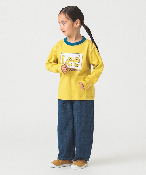 B:MING by BEAMS（ビーミングバイビームス）の「【別注】Lee / リンガー ロングスリーブ Tシャツ 2025FW（110～150cm）（Tシャツ/カットソー・キッズ・ホワイト系その他5/イエロー・120/110/150/140/130）」の12枚目の写真