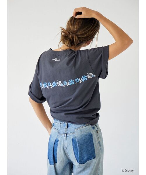 Ungrid（アングリッド）の「スティッチデザインプリントTee（Tシャツ/カットソー・レディース・ベージュ/ブラック/レッド・FREE）」の7枚目の写真