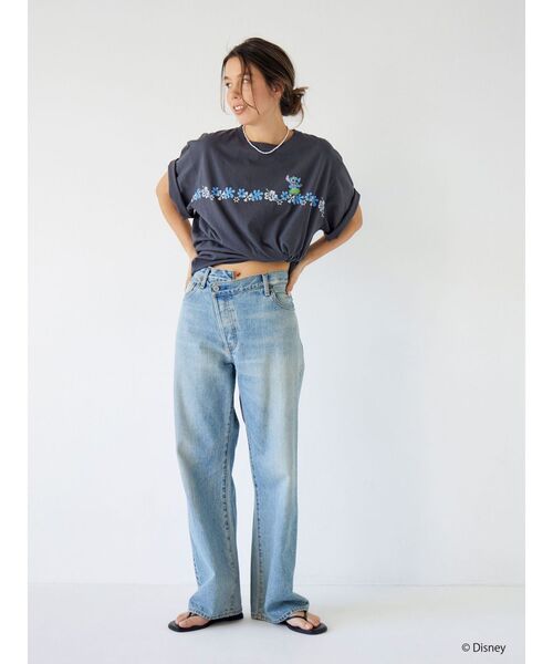 Ungrid（アングリッド）の「スティッチデザインプリントTee（Tシャツ/カットソー・レディース・ベージュ/ブラック/レッド・FREE）」の10枚目の写真