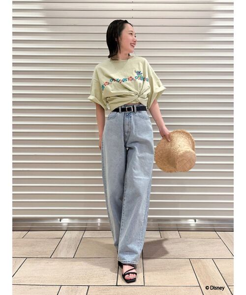 Ungrid（アングリッド）の「スティッチデザインプリントTee（Tシャツ/カットソー・レディース・ベージュ/ブラック/レッド・FREE）」の16枚目の写真