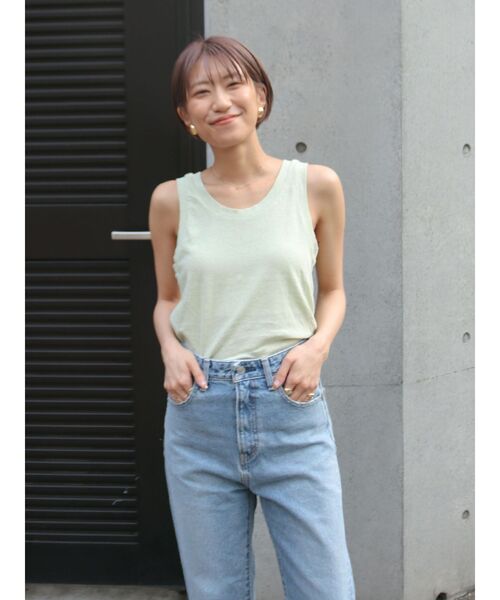 Ungrid（アングリッド）の「リネン混タンクトップ（タンクトップ・レディース・グリーン系その他/オフホワイト/ブラック・FREE）」の11枚目の写真