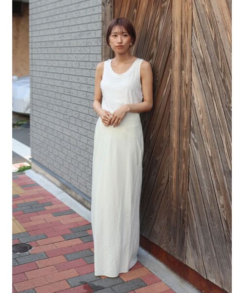 Ungrid（アングリッド）の「リネン混タンクトップ（タンクトップ・レディース・グリーン系その他/オフホワイト/ブラック・FREE）」の6枚目の写真