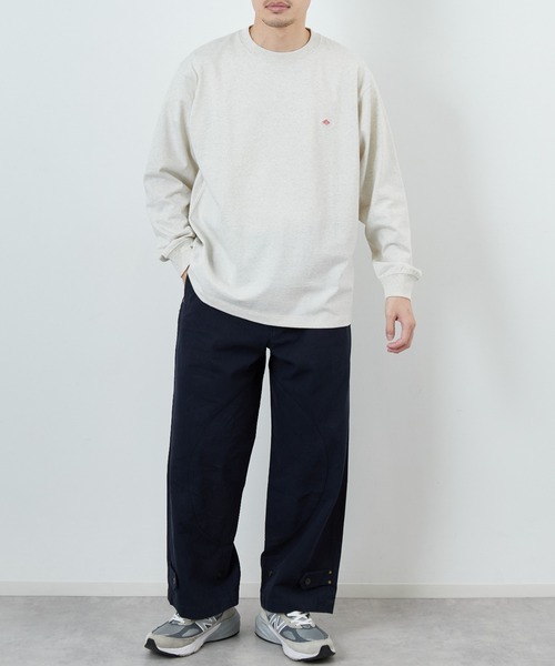 DANTON/ダントン] ワンポイントロゴ クルーネックロンT（Tシャツ
