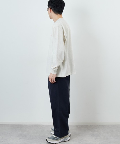 DANTON/ダントン] ワンポイントロゴ クルーネックロンT（Tシャツ
