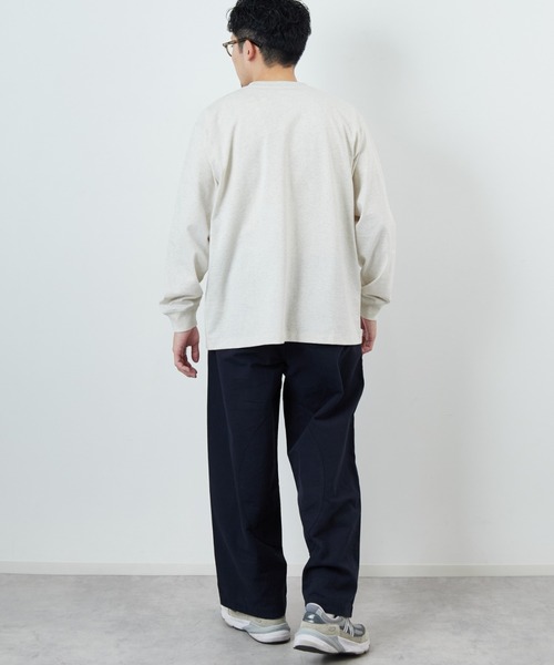 DANTON/ダントン] ワンポイントロゴ クルーネックロンT（Tシャツ