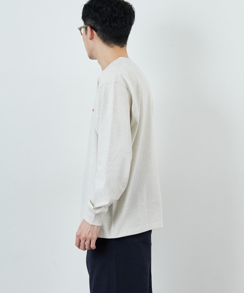 DANTON/ダントン] ワンポイントロゴ クルーネックロンT（Tシャツ