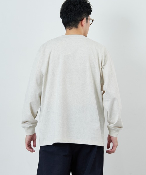 DANTON/ダントン] ワンポイントロゴ クルーネックロンT（Tシャツ