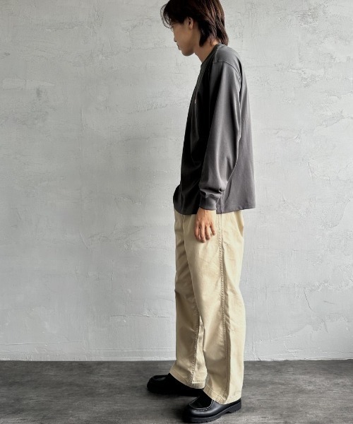 DANTON/ダントン] ワンポイントロゴ クルーネックロンT（Tシャツ