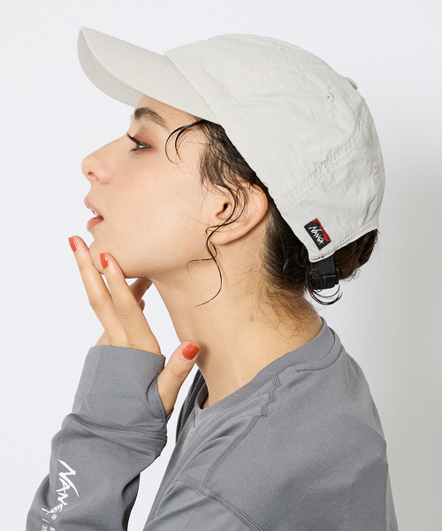 NANGA（ナンガ）の「【NANGA/ナンガ】NYLON TUSSER BB CAP /ナイロンタッサーBBキャップ（キャップ・メンズ・ブラック/アイボリー/ラベンダー/ライム・フリー）」の2枚目の写真