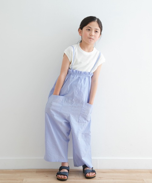 URBAN RESEARCH DOORS(アーバンリサーチドアーズ)の「フリルバギーキャミサロペット(KIDS)(ワンピース・キッズ・ブラック/ブルー・105/120/135)」の11枚目の写真