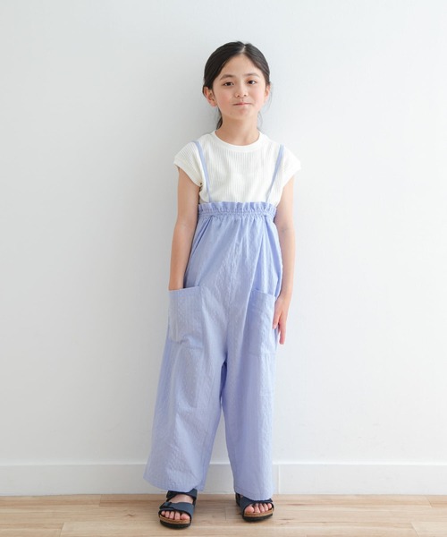 URBAN RESEARCH DOORS(アーバンリサーチドアーズ)の「フリルバギーキャミサロペット(KIDS)(ワンピース・キッズ・ブラック/ブルー・105/120/135)」の12枚目の写真