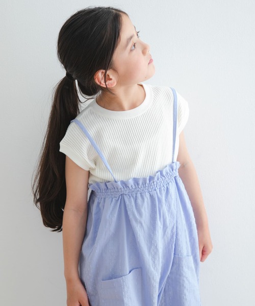 URBAN RESEARCH DOORS(アーバンリサーチドアーズ)の「フリルバギーキャミサロペット(KIDS)(ワンピース・キッズ・ブラック/ブルー・105/120/135)」の17枚目の写真