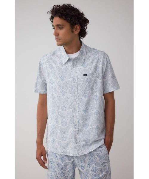 AZUL by moussy（アズールバイマウジー）の「RVCA×AZUL シャツ（シャツ/ブラウス・メンズ・ブラック/ブルー・FREE）」の14枚目の写真