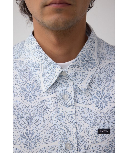 AZUL by moussy（アズールバイマウジー）の「RVCA×AZUL シャツ（シャツ/ブラウス・メンズ・ブラック/ブルー・FREE）」の19枚目の写真