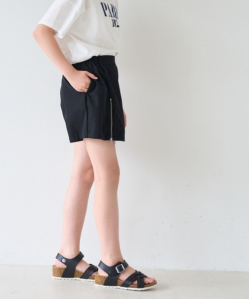 coca（coca）（コカ）の「キッズ ダブルジップスカパン（その他パンツ・キッズ・カーキ/ブラック・120/130/140/150）」の4枚目の写真