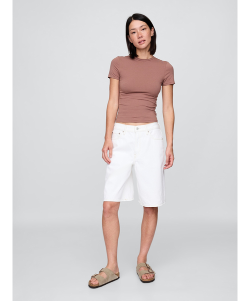 GAP(ギャップ)の「クロースニット ジャージーTシャツ(Tシャツ/カットソー・レディース・ワイン/カーキ/ピンク/ブラウン/ブルー/ダークブラウン/レオパード/ブラウン系その他・XS/S/M/L/XL/XXS)」の14枚目の写真