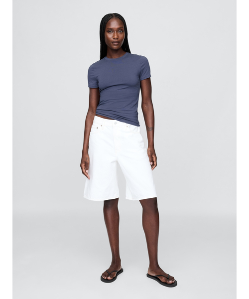 GAP(ギャップ)の「クロースニット ジャージーTシャツ(Tシャツ/カットソー・レディース・ワイン/カーキ/ピンク/ブラウン/ブルー/ダークブラウン/レオパード/ブラウン系その他・XS/S/M/L/XL/XXS)」の16枚目の写真