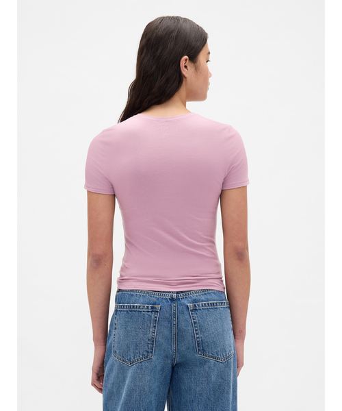 GAP(ギャップ)の「クロースニット ジャージーTシャツ(Tシャツ/カットソー・レディース・ワイン/カーキ/ピンク/ブラウン/ブルー/ダークブラウン/レオパード/ブラウン系その他・XS/S/M/L/XL/XXS)」の18枚目の写真