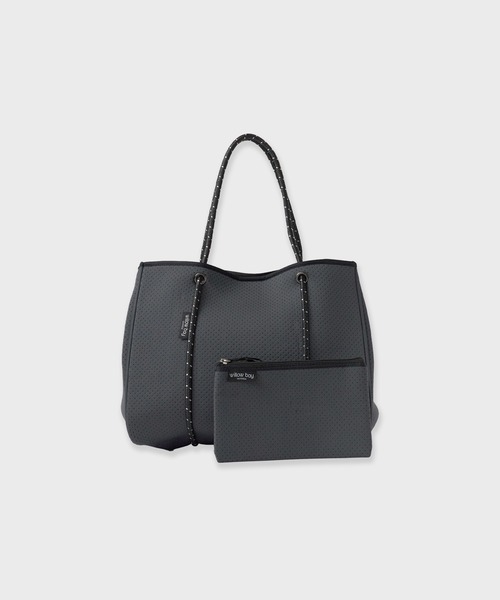 Willow Bay(ウィローベイ)の「Willow Bay/ウィローベイ Daydreamer Neoprene Tote Bag トートバッグ 秋服 冬服(トートバッグ・レディース・チャコール/ホワイト系1/ホワイト系2/ブラック系2/カーキ系1/カーキ系2/ライトグレー・FREE)」の5枚目の写真