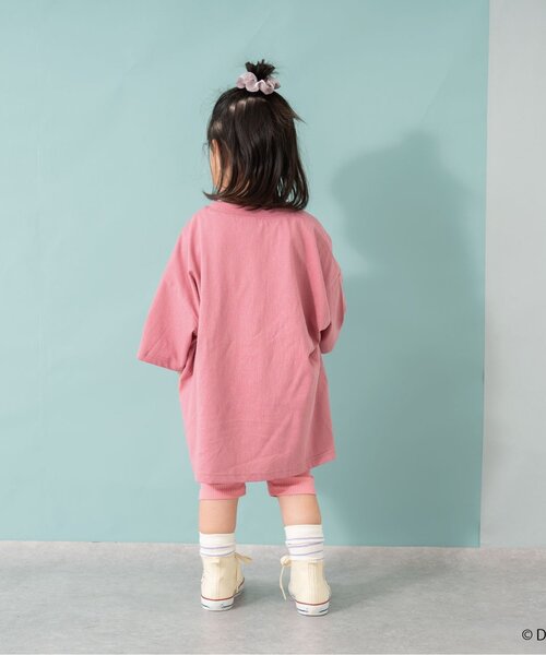 and D. petit main（アンドディープティマイン）の「【ズートピア】ワッペン刺しゅうビッグ半T（Tシャツ/カットソー・キッズ・ピンク/グリーン・120cm/140cm/90cm/100cm/110cm/130cm）」の4枚目の写真