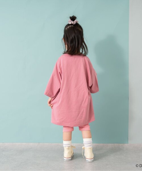 and D. petit main（アンドディープティマイン）の「【ズートピア】ワッペン刺しゅうビッグ半T（Tシャツ/カットソー・キッズ・ピンク/グリーン・120cm/140cm/90cm/100cm/110cm/130cm）」の5枚目の写真