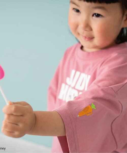 and D. petit main（アンドディープティマイン）の「【ズートピア】ワッペン刺しゅうビッグ半T（Tシャツ/カットソー・キッズ・ピンク/グリーン・120cm/140cm/90cm/100cm/110cm/130cm）」の8枚目の写真